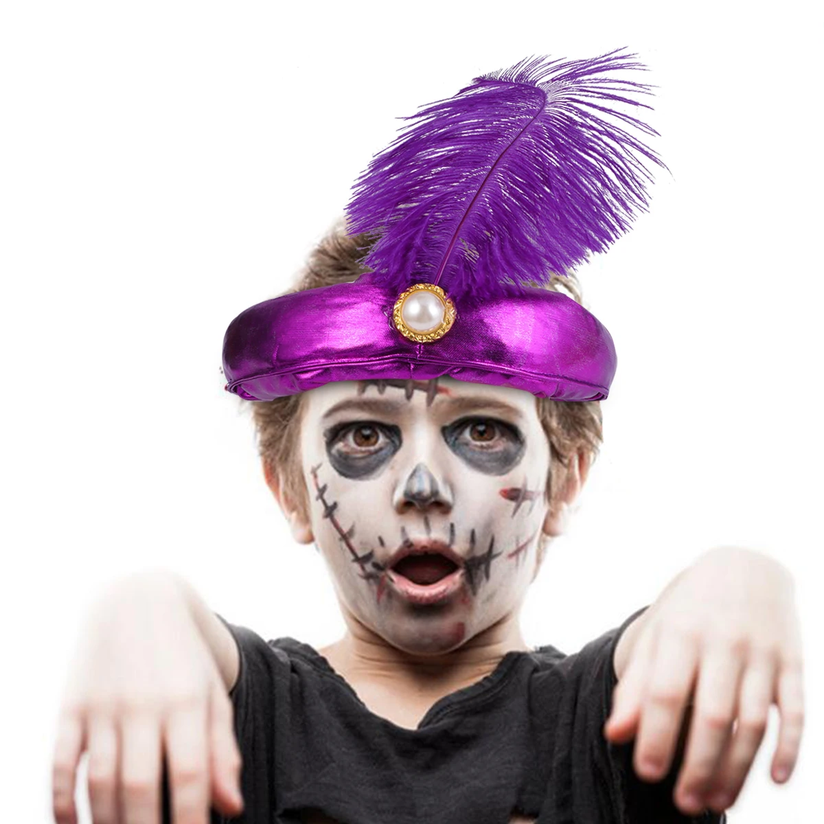 

Indian Prince Hat Costume for Boys King Decoration Halloween Costumes Regal Party