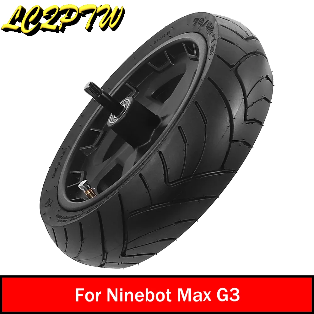 

11-дюймовая ступица колеса в сборе для электрического скутера Ninebot Max G3 70/60-7,5, запасные аксессуары для вакуумных шин переднего колеса