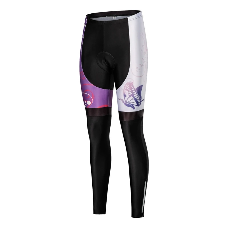 Cycling Padded Pants for Women, Fleece Thermal Leggings, Warm Sports Trousers, MTB Long Tights, Mountain Bike Pants, Winter