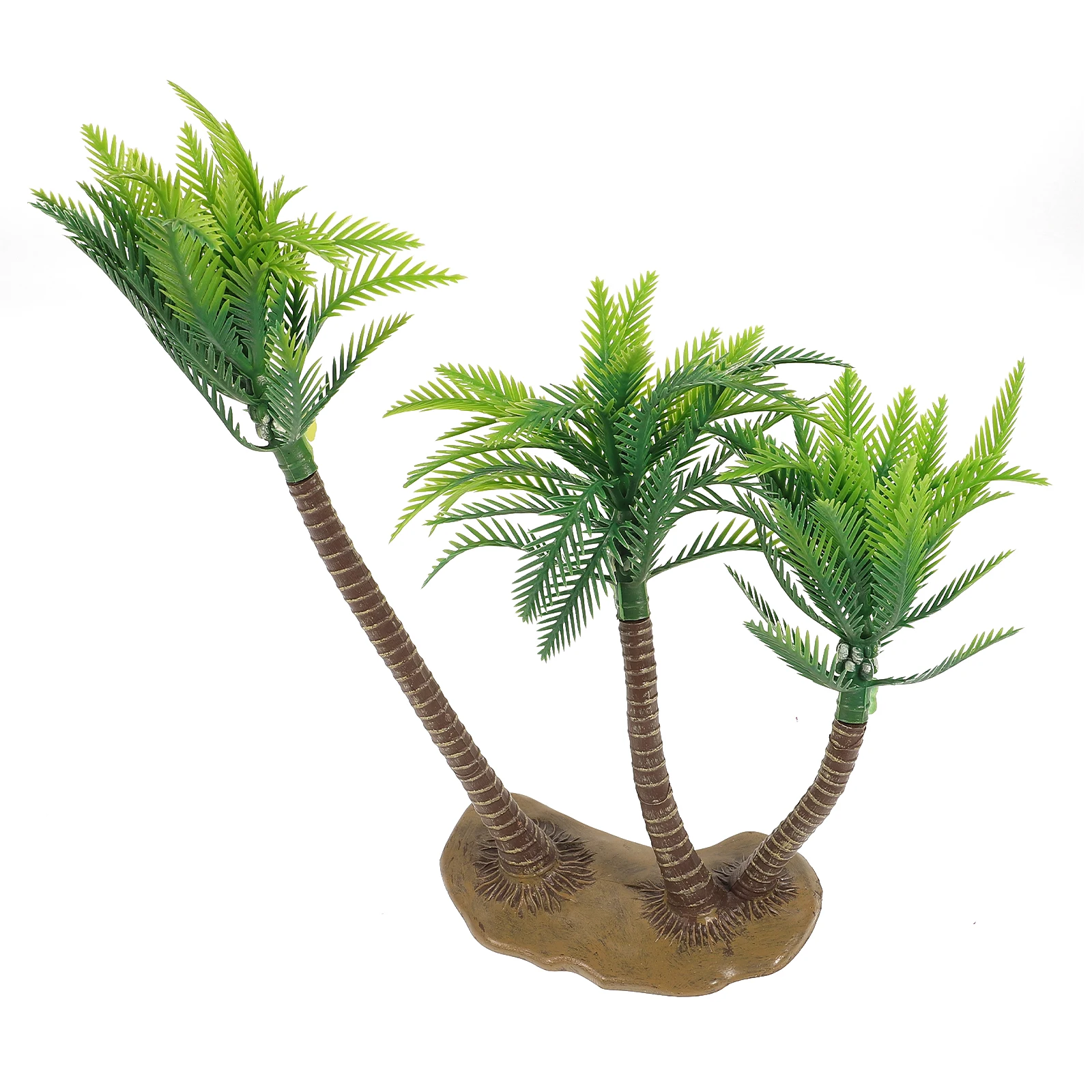 

Artificial Coconut Tree Ornaments Beautiful Plant Home Decor Fish Tank Mini Garden Props Waterproof Plastic CoconutTree