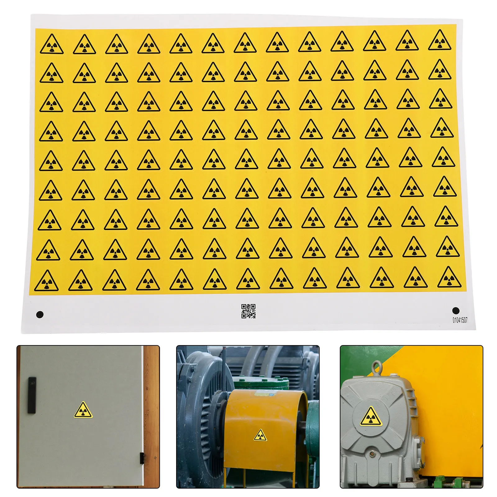 

290Pcs Radiation Warning Stickers Clear Ionizing Hazard Labels Long-Lasting Adhesive for Laboratories Electrical Safety Signs