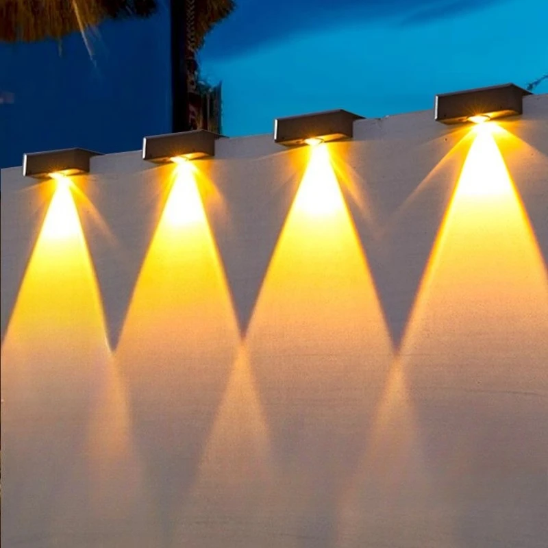 

LED Solar Wall Lamp Super Bright Outdoor Waterproof Garden Decor Lighting Wall Light Fence Sunlight Villa Garage Porch Balcony