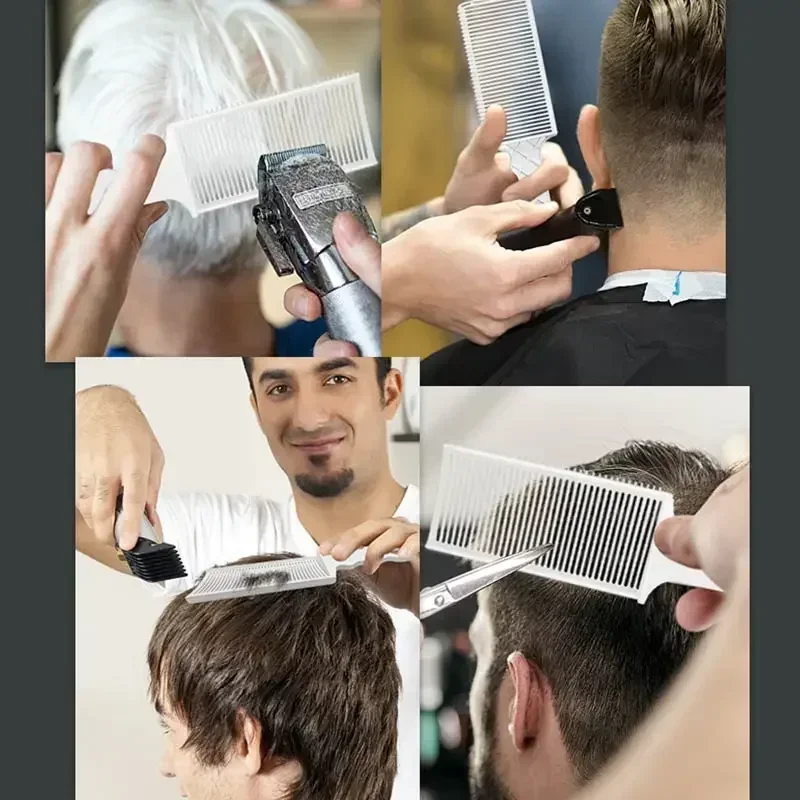 Barber Flat Topper Fading Comb Guide Professional Hair Styling Comb Heat-resistant Hair Cutting Clippers Salon Hairdresser Tools