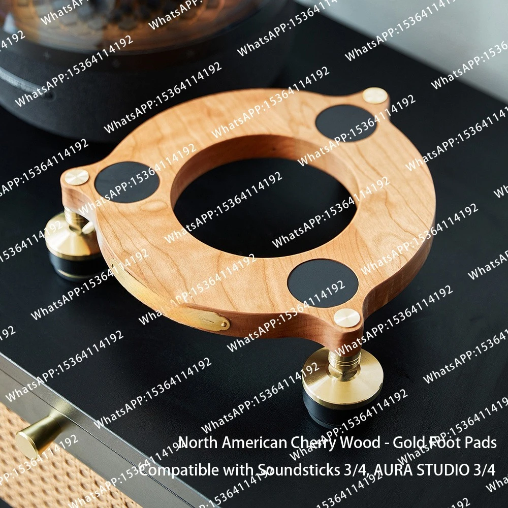 HiFi Audio Solid Wood Desktop Feet Stand Speaker Bracket Stand shock mount for  Aura Studio 5/4/3 Soundsticks 5/4/3