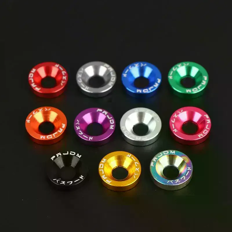 Automobiles License Plate Frame Nickel Plated Screw Washers 12PCS Heavy Duty Stable Fasteners For Modification Use