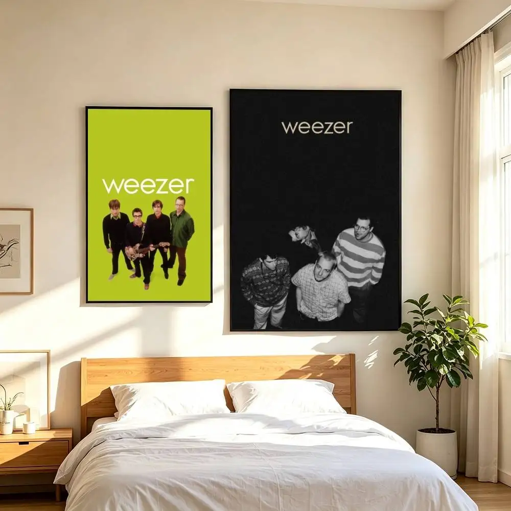B-Band Weezer G-Geek Rock  Poster High Quality Dorm Living Room Aesthetic Wall Decoration Painting Stickers Gift