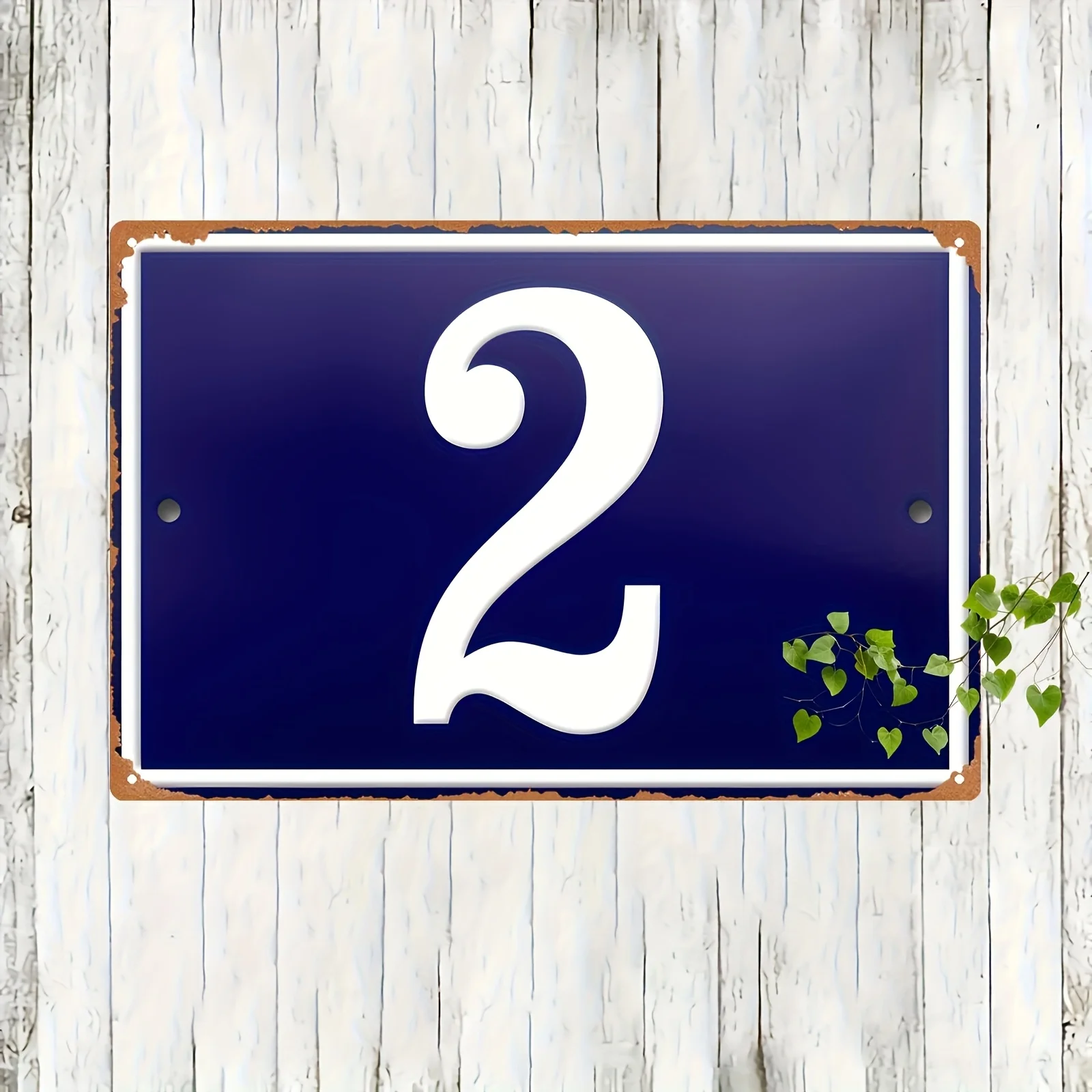 [2D Plane] Customizable Address Sign | Personalized Durable Aluminum Plaque | Choose Horizontal or Vertical Orientation, 2D Flat