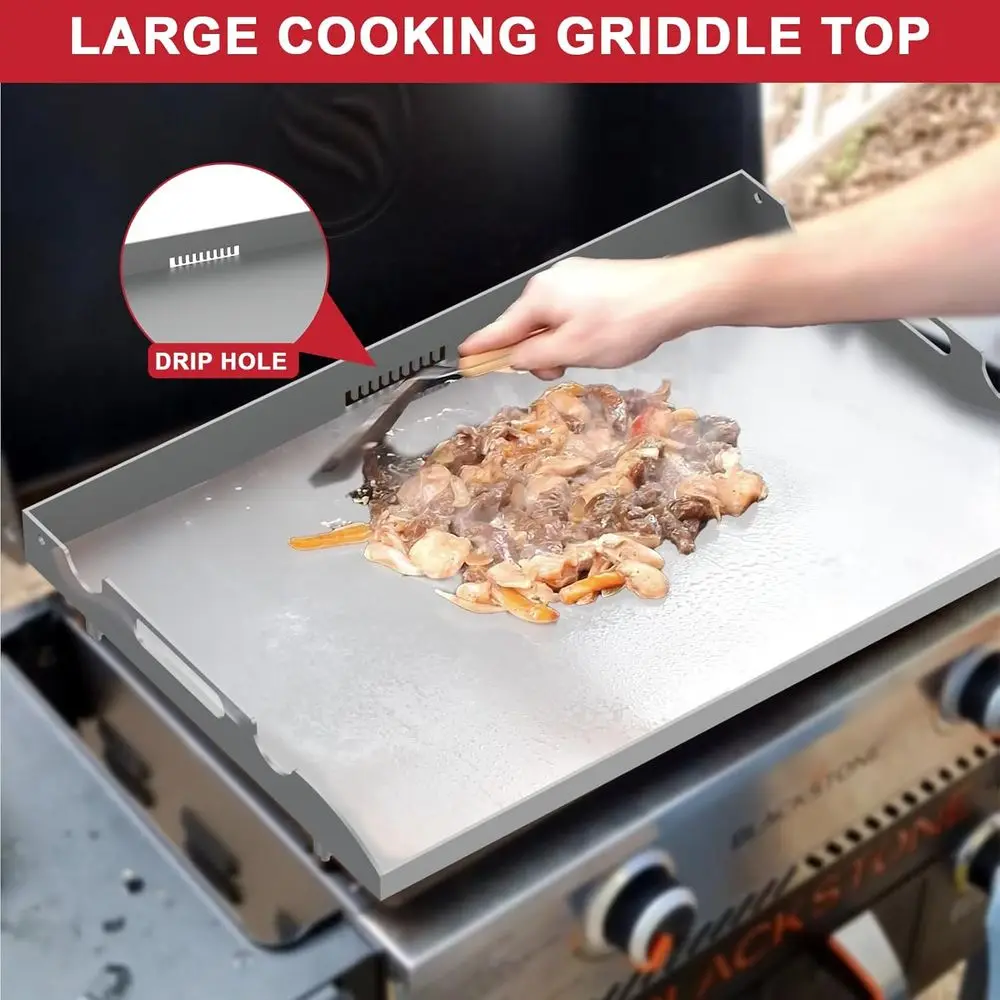 22 شواية غاز بلاكستون 2 شعلة بديلة مسطحة مع نظام شحم خلفي #6