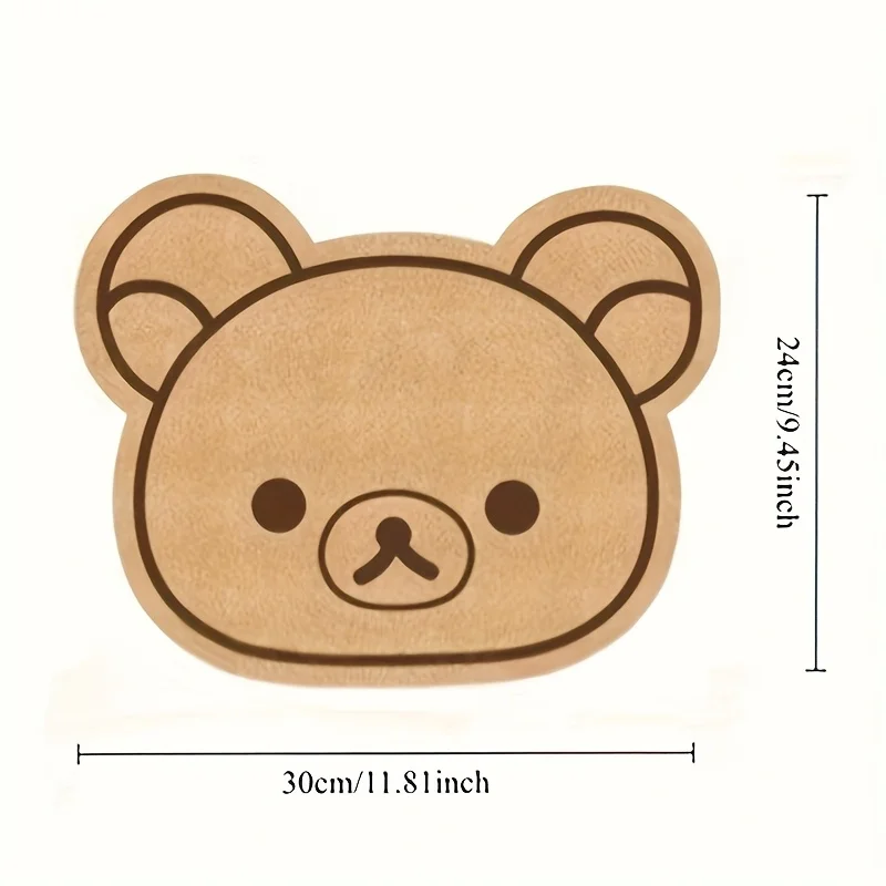 2pcs Cute Bear-Shaped Pin Display Board - 0.5-Inch Thick Cloud-Shaped Rubber Board, Wall-Mounted Bulletin Board for Pin Storage