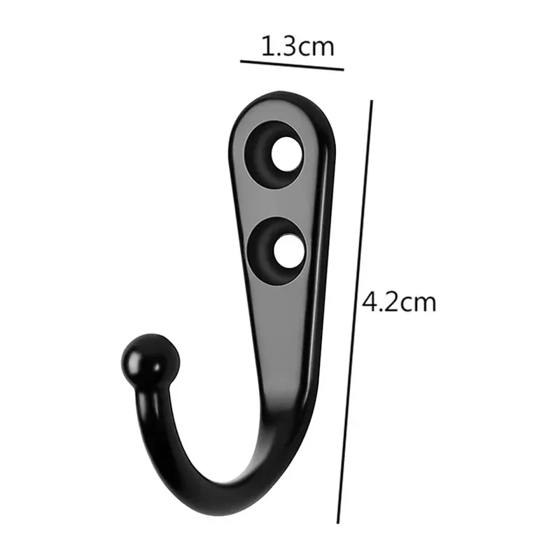 30/1Pcs Small Hook Door Wall Mounted Hooks with Screws for Hanging Coat Bag Robe Towels Keys Kitchen Bathroom Rack Accessories