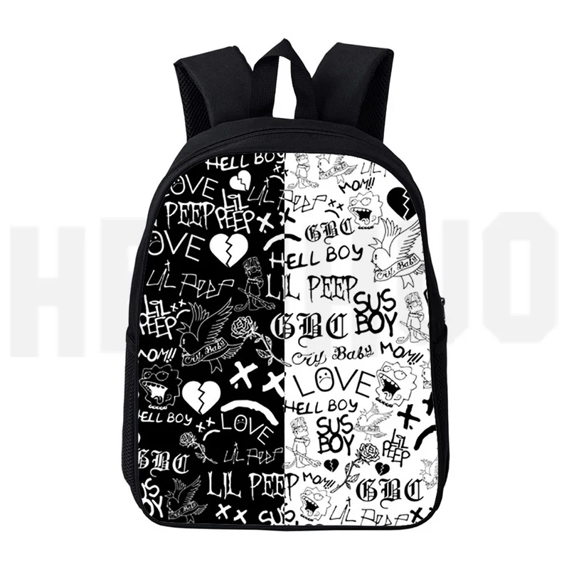 

Classic Lil Peep 3D Print Backpack Men Laptop Business Bookbag 16 Inch Hot Rapper Lil Peep Schoolbags for Girls Boy Crossbody