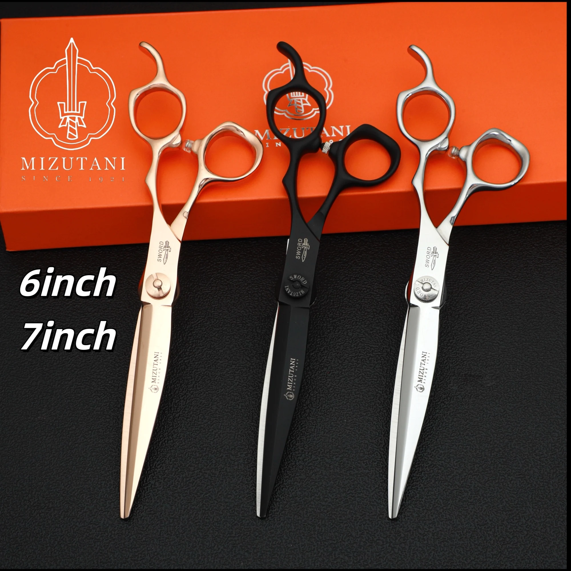 

Mizutani Professional hair scissors reverse blade thinning shears 440C steel A barber's tool for cutting hair 7