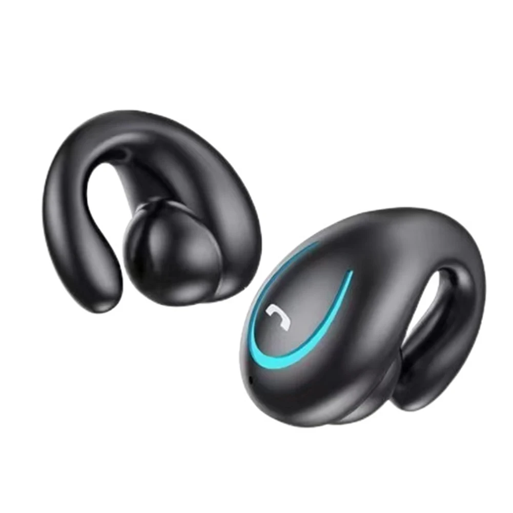 

Bone Conduction Ear Clip Earbuds Wireless Bluetooth Earphone TWS Waterproof Earring Game Sports Headphone With Mic