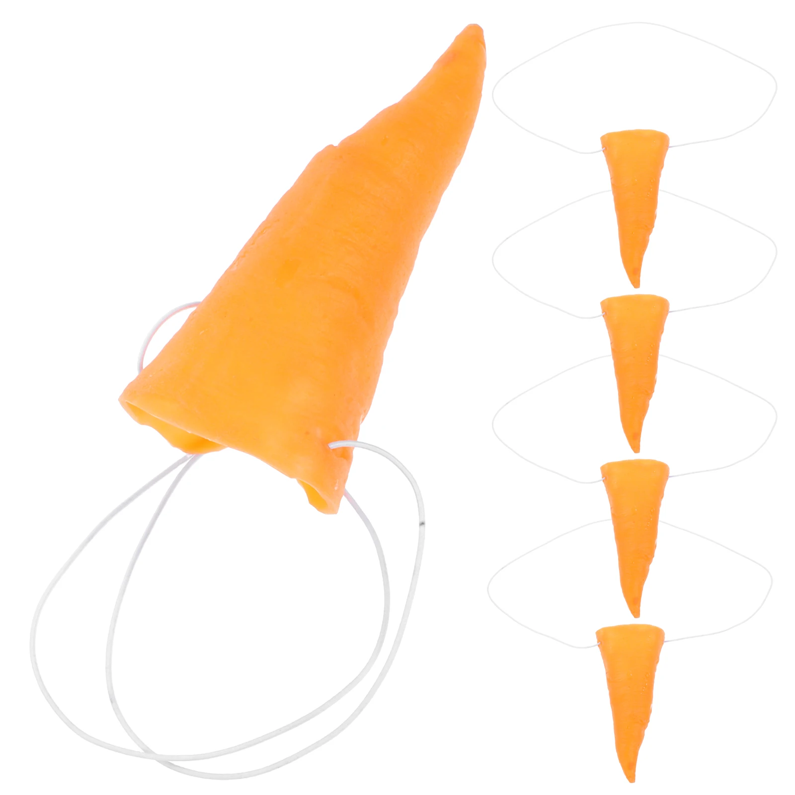 

5 шт., реквизит ведьмы для косплея с морковным носом, реквизит клоуна, новинка, костюм на Хэллоуин