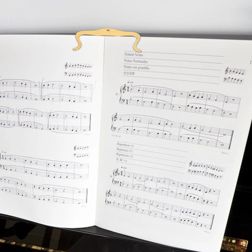 

1PC Metal Music Book Clip Iron Page Holder for Sheet Music Recipes Magazines Compact Gift Guitarist Pianist