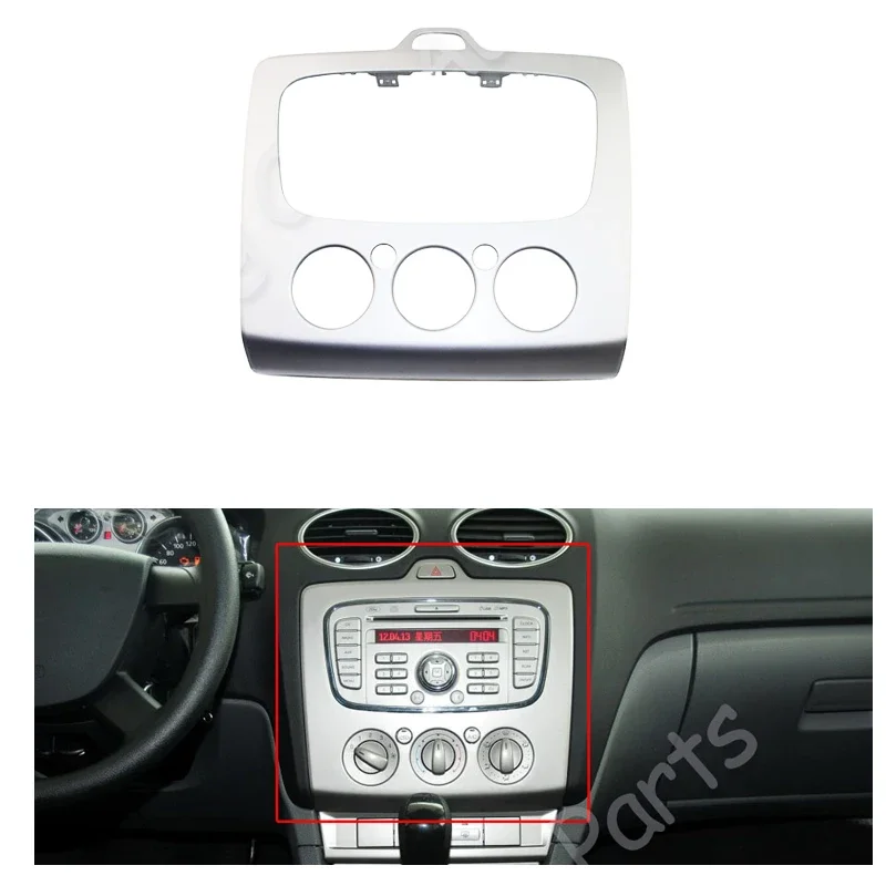 For Ford Focus 09-14 Hatchback Car Inner Central Control Dashboard Air Condition Trim Frame Console CD Panel Cover Garnish