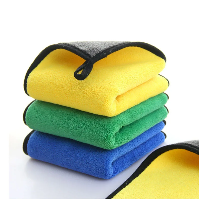 Microfiber Cleaning Towel Super Absorbent Car Wash Towel Professional Car Care Detailing Drying Cloth Auto Accessories