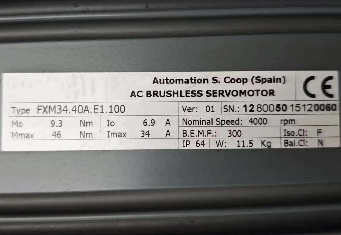 FXM34.40A.E1.100 Servomóveis usados, envio rápido