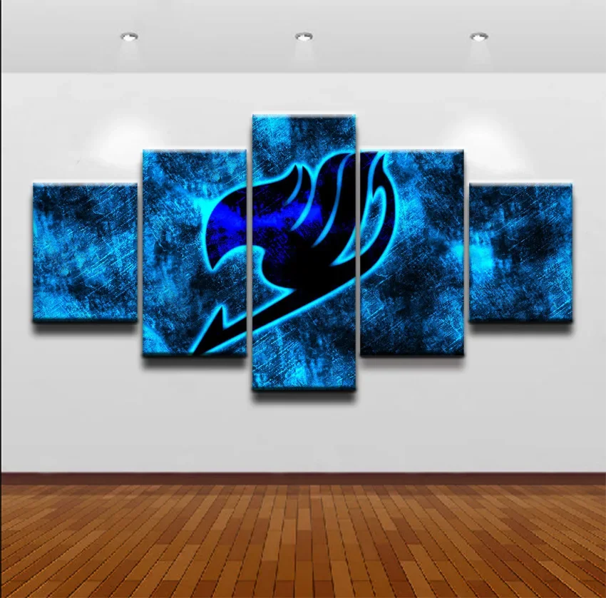 100cm gerahmte Leinwand Poster Haupt dekoration Wohnzimmer 5 Stück Bluebird Logo Poster Wand kunst Dekoration Malerei