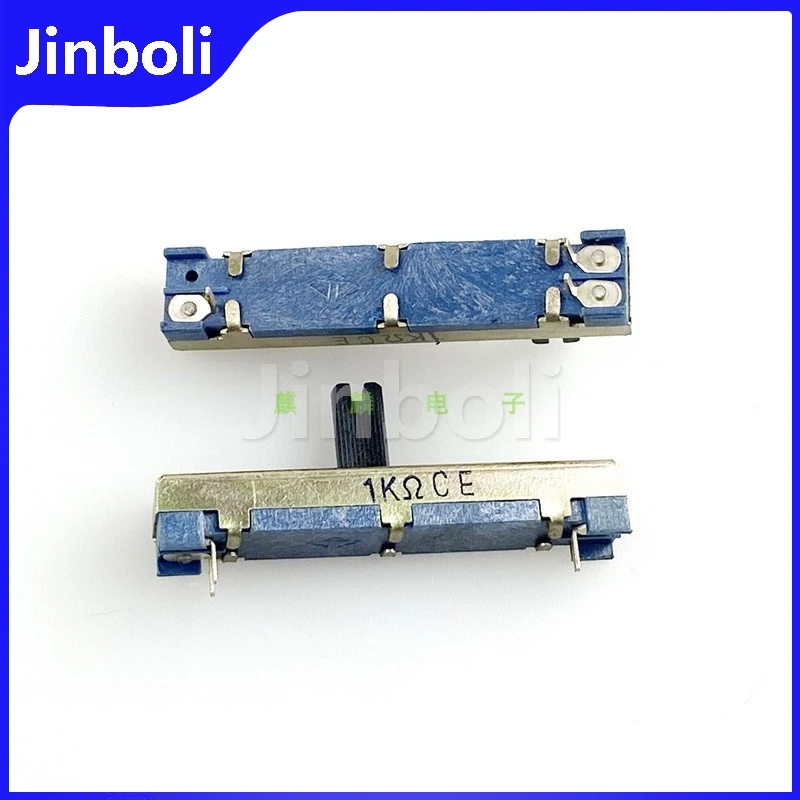 3PCS 46mm C1K 3-pin Single Sliding potentiometer, Dimming fader, Sliding Stroke 30mm, 1KΩCE