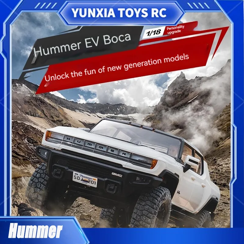 New Fms 1:18 Fcx 18 Remote Control Hummer Electric Pickup Full Size Professional Off Road Climbing Remote Control Vehicle