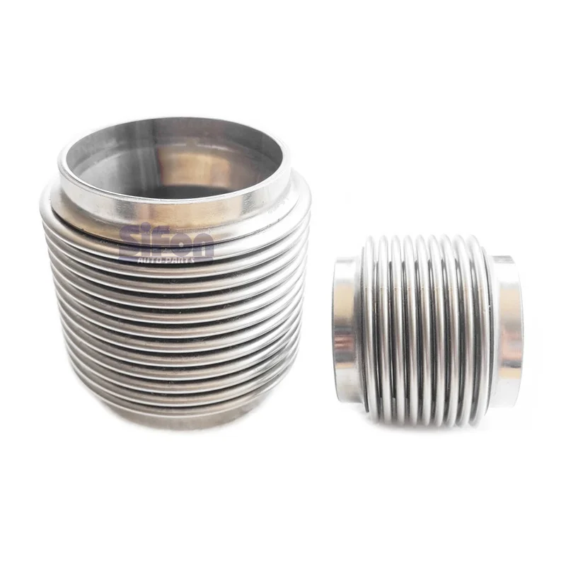 Double layer Pressure relief valve soft connection Flex Pipe Bellow Flexible Joint Coupler 102mm In Length auto accessories