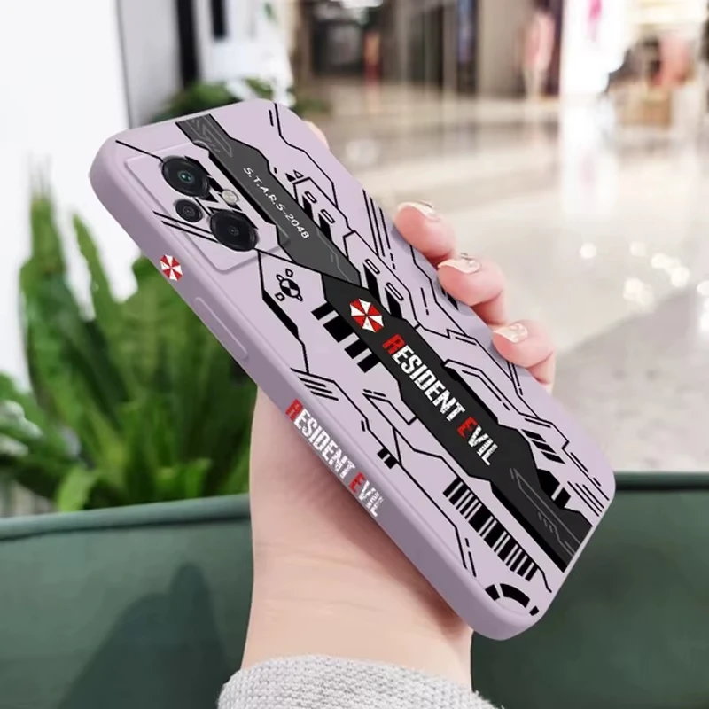 Resident Evil Phone Case For Samsung S25 S24 S23 S22 S21 S20 S10 FE Note 20 10 Plus Ultra 5G Soft Black Case Cover