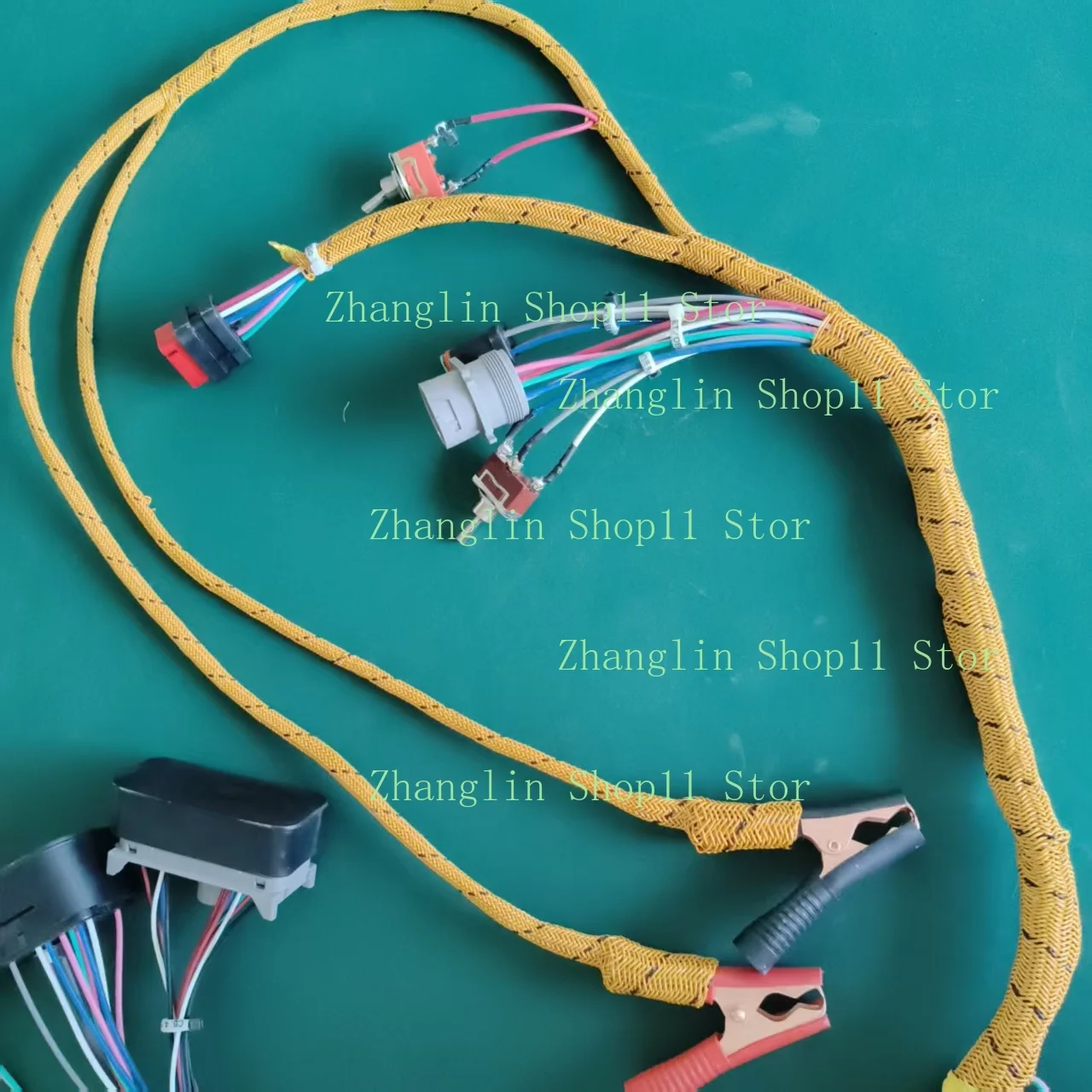 Excavator Engine ECM Test Wiring Harness for CAT C6.4/C6.6/c7/c9/c13/c15/c18/c32/C-7/c-9 Integrated Start Harness