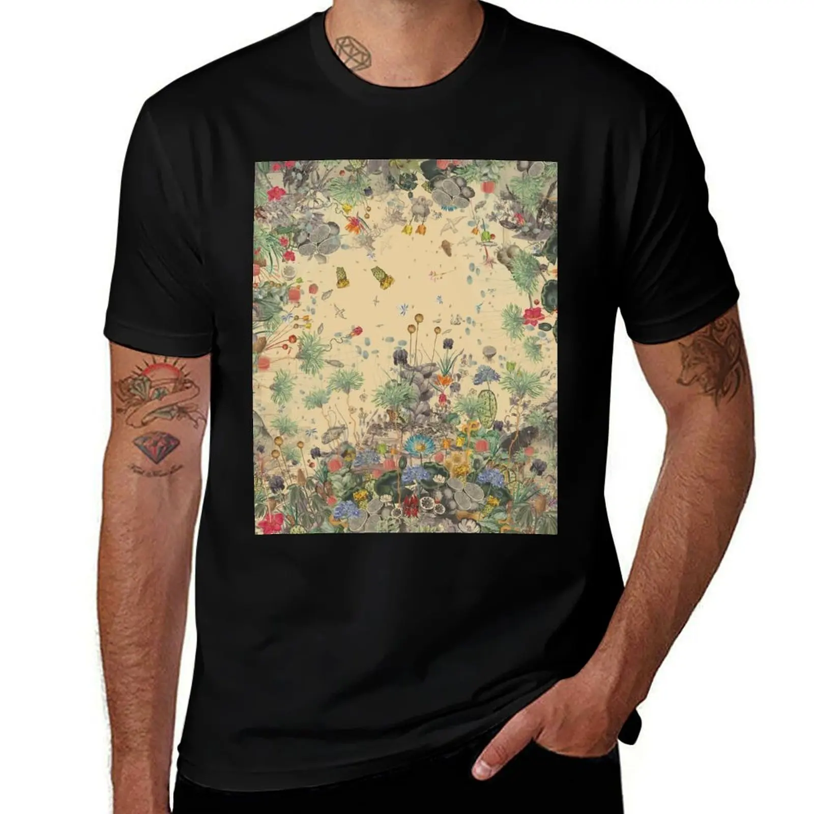 Garden Surround T-Shirt High Elasticity Sports T-Shirt