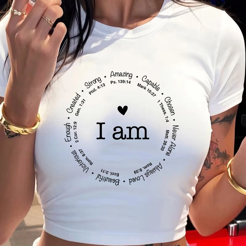 Damen Grafik-Sommer-Crop-Tops 90er Jahre Damen Lustige Buchstaben-Print Kurzarm Crop-Top Gothic Vintage T-Shirt Kleidung