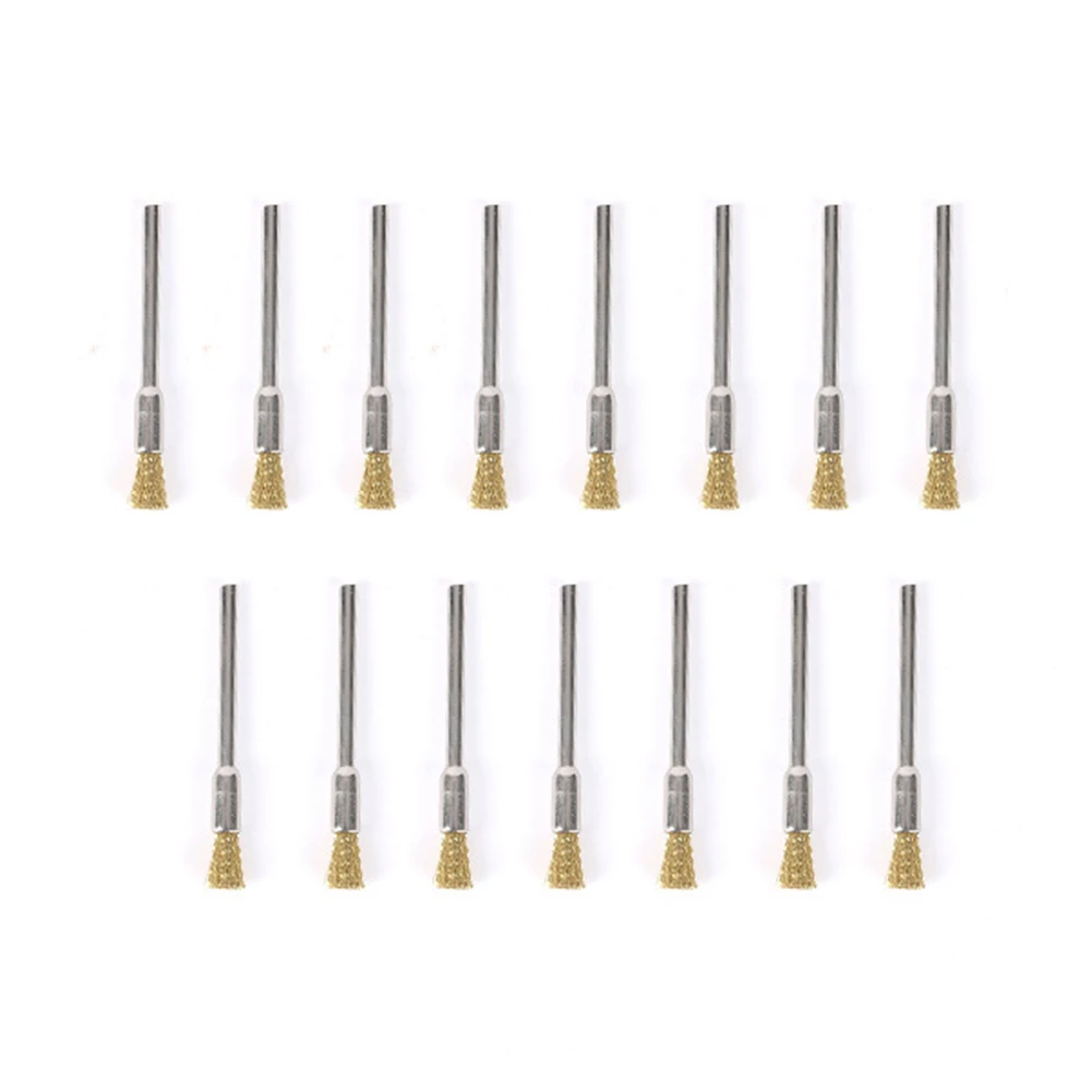 30pcs Mini Brush Type-T/U Brush Copper Wire Brush Stainless Steel Wire Wheel Set For Polishing Rust Removal Brush Set