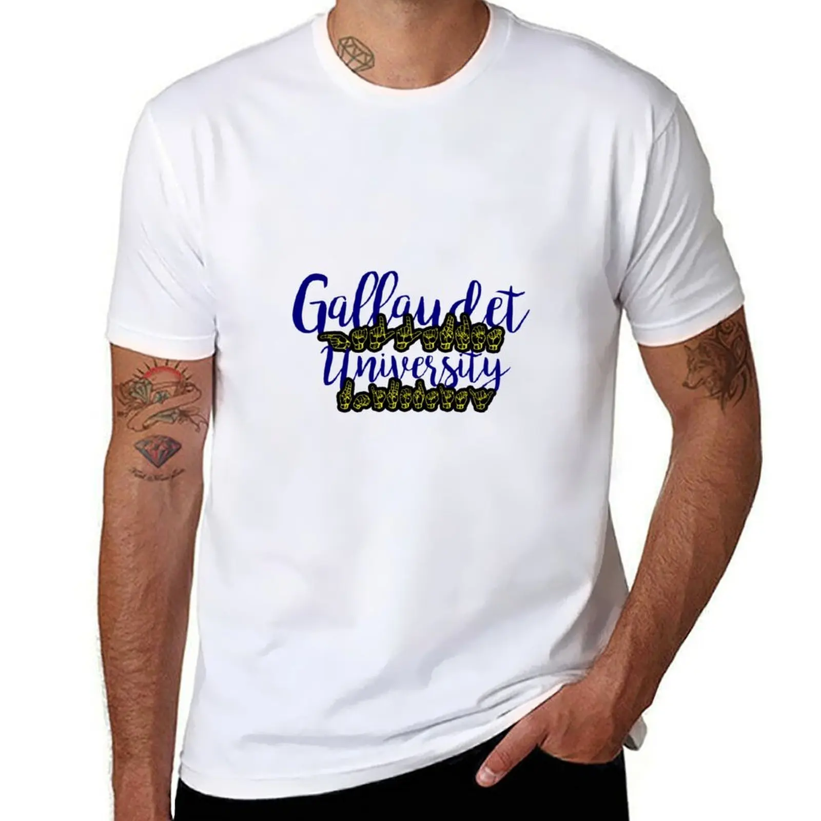 

Gallaudet University T-Shirt t shirts for man pack cotton t shirts for man graphic funny T-Shirt