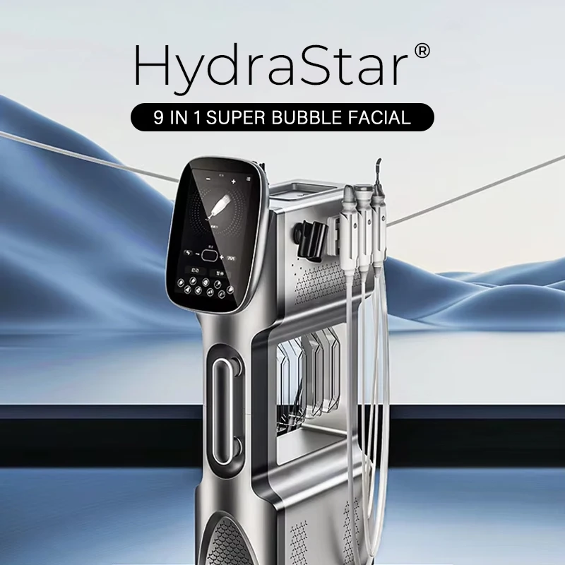 

Hydra Star 9 in 1 Super Bubble Facial Machine Nano Oxygen Deep Cleansing Skin Moisturizing Hydration Beauty Salon Spa Equipment