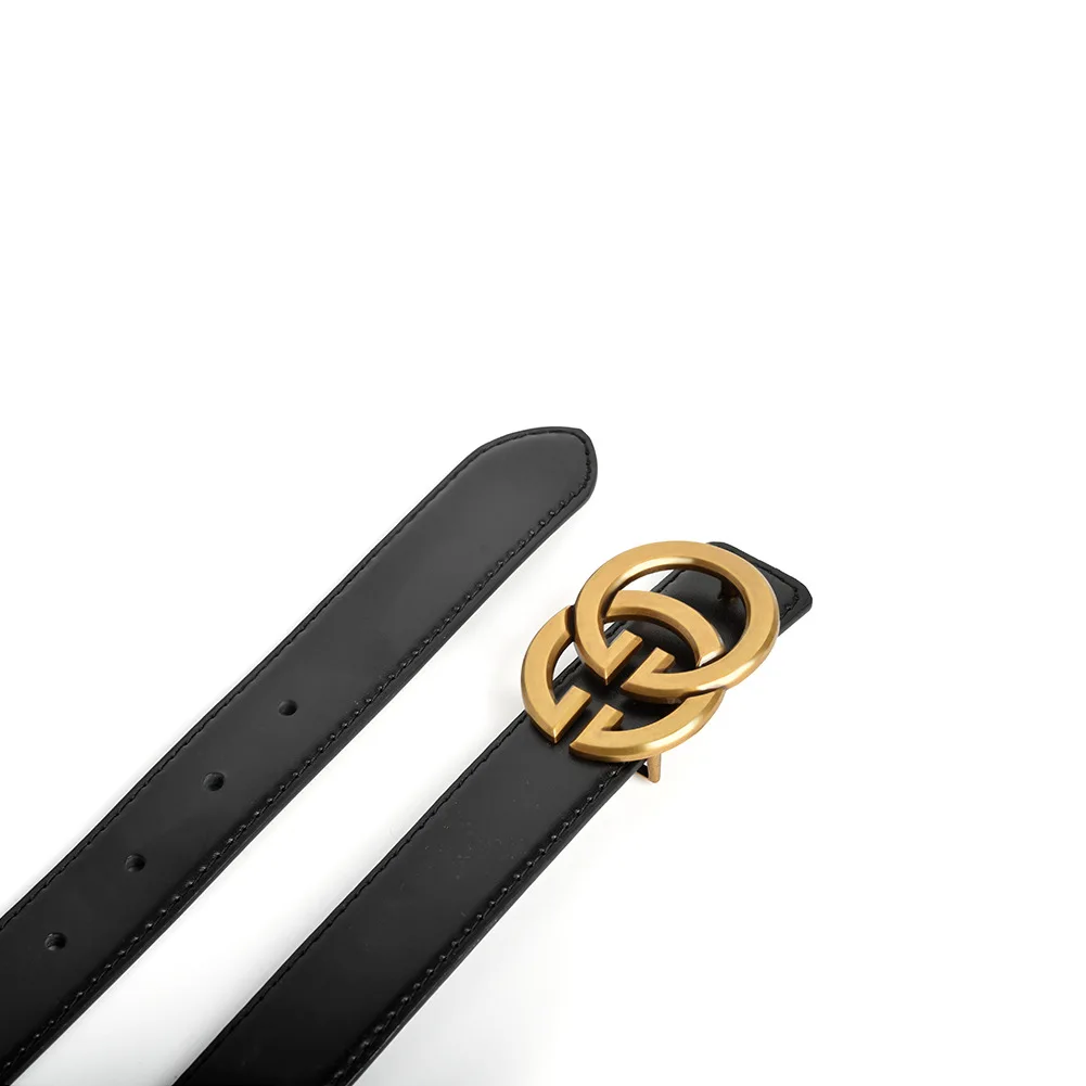 Cintura classica in pelle da donna per celebrità di Internet, cintura jeans decorativa alla moda e versatile