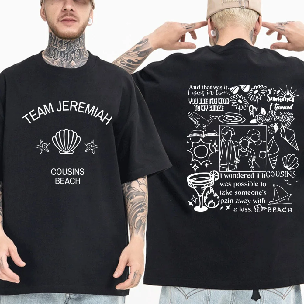 The Summer I Turned Pretty T Shirts Team Jeremiah Cousin Beach Fashion Men Short Sleeve Tops 90S Vintage Tee Women T-Shirts