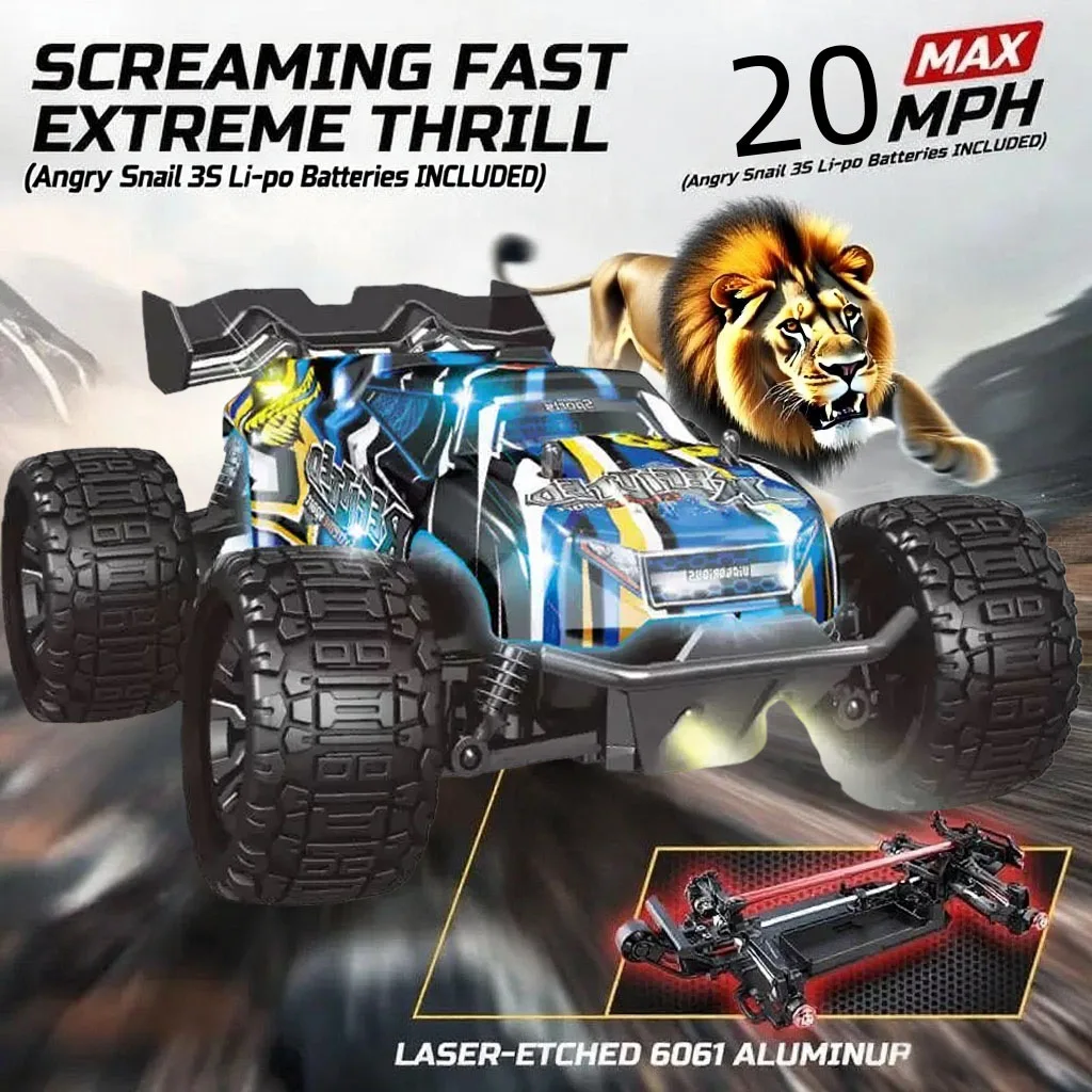 

Racing 4WD Off-Road Truck Remote Control, High-Speed Simulation Design, All-Terrain Capability - Perfect For Outdoor Adventures
