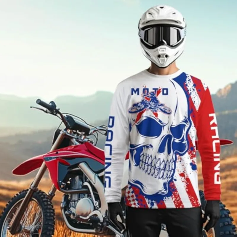 

2025 Men's and Women's Motorcycle Loose Adventure Riding Long Sleeved T-shirt Summer Hot Selling Quick Drying Breathable Shirt