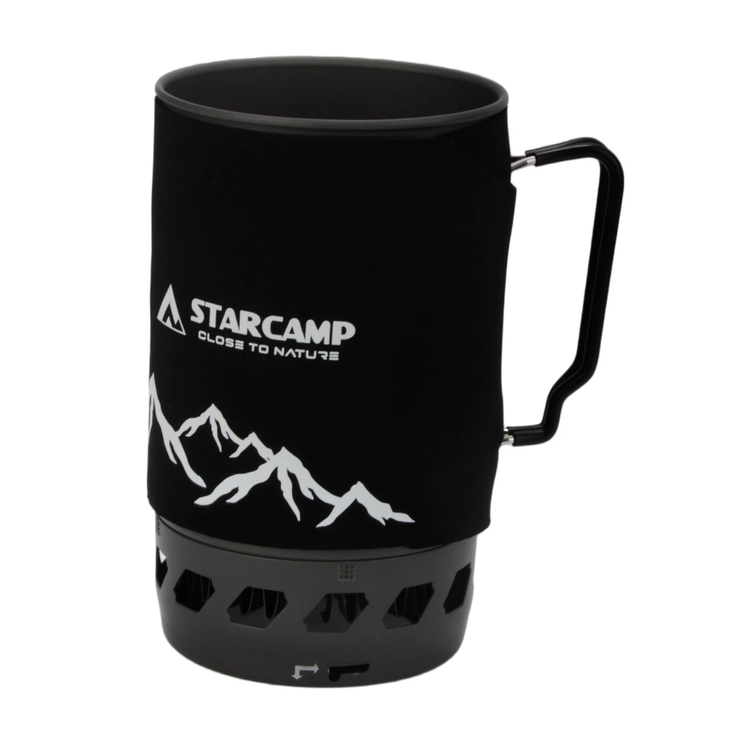 STARCAMP 1400ml Outdoor Fastboil Jet Cooker Gas Stove for Hiking & Camping Portable Cooking System