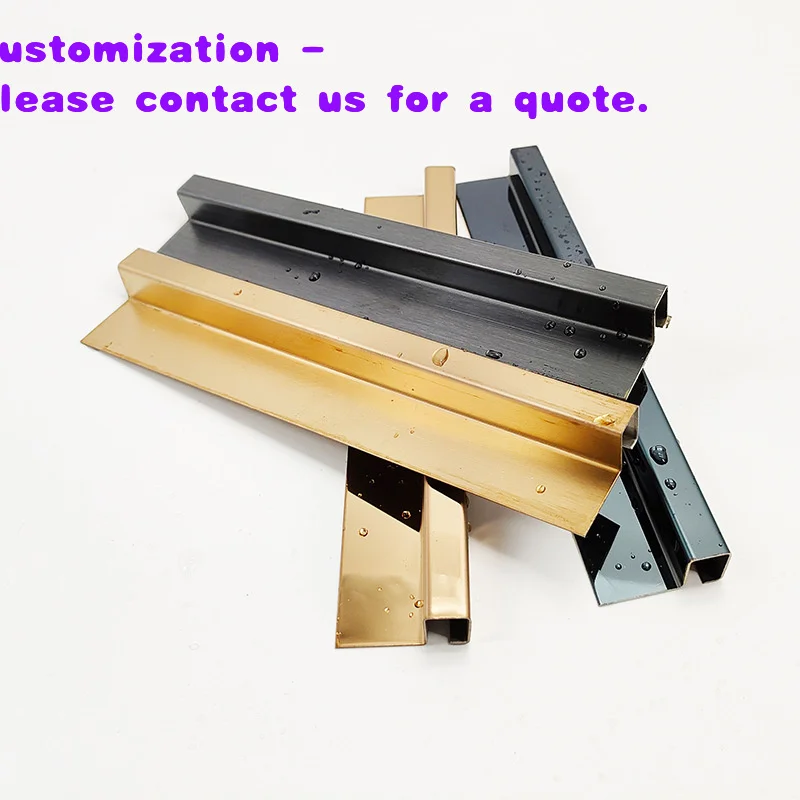custom.Leading Factory Customized Modern Style Stainless Steel Ceramic Tile Corner Profiles Curved Tile Trim Strip