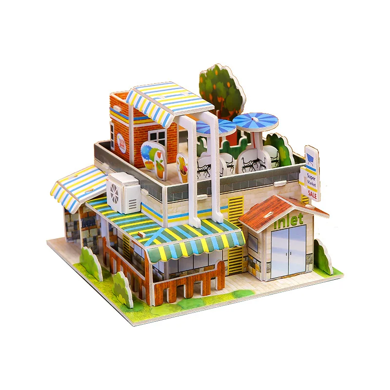 Paper 3D Puzzle DIY Handmade Assembled Building Model Educational Toys  Kindergarden Children's Prizes Gifts Educational Toys
