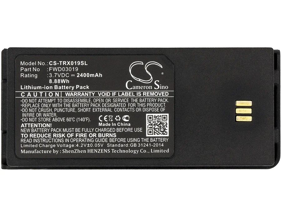 

CameronSino 2400mAh 3.7V 8.88Wh Satellite Phone Li-ion Battery for Thuraya FWD03019 TH-01-XT5 XT Dual XT