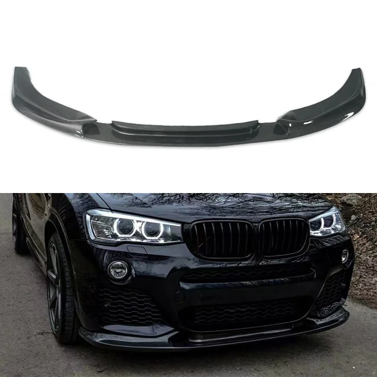 14-17 3D Style Carbon Fiber Front Bumper Lip For BMWs X3 X4 F25 F26 X4M for Car Bumper Car Parts Front Lip