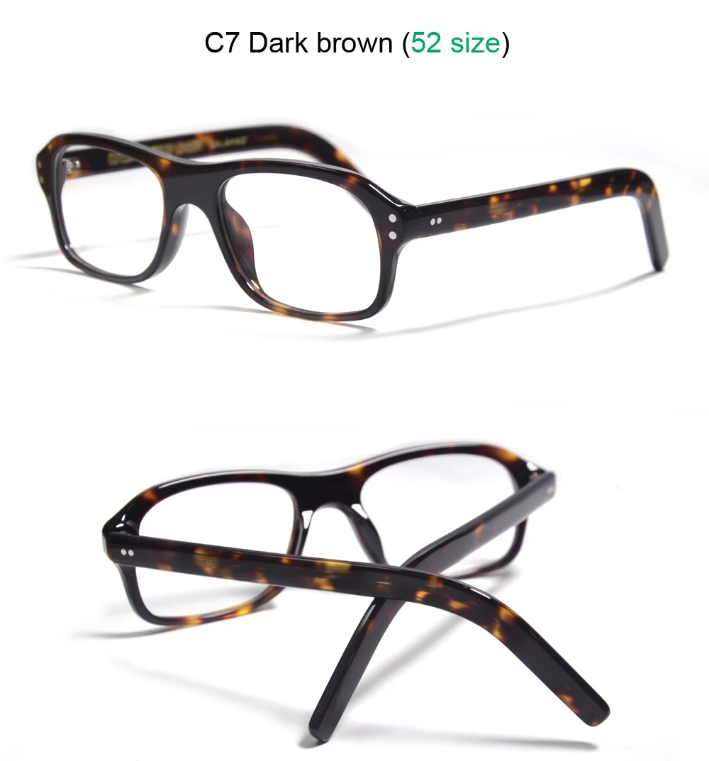 Kingsman Brillengestell mit Etui, Retro, handgefertigt, Acetat, rechteckige Brillen für Herren, Kingsman Agent Eggsy-Brille – Detail 20