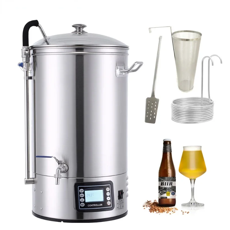 Craft Beer Brewing equipment /Cerveceria Automatica/40L 50L 70L All In One Microbrewery beer mash Tun/ Home Brewery