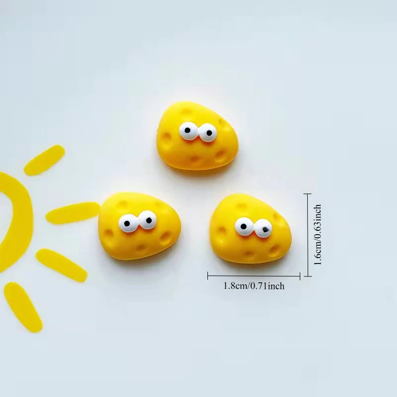 8pcs Cartoon cute eyes cheese Fridge Magnet Photo Wall message board Bulletin board decoration Magnetic stickers Home Decor