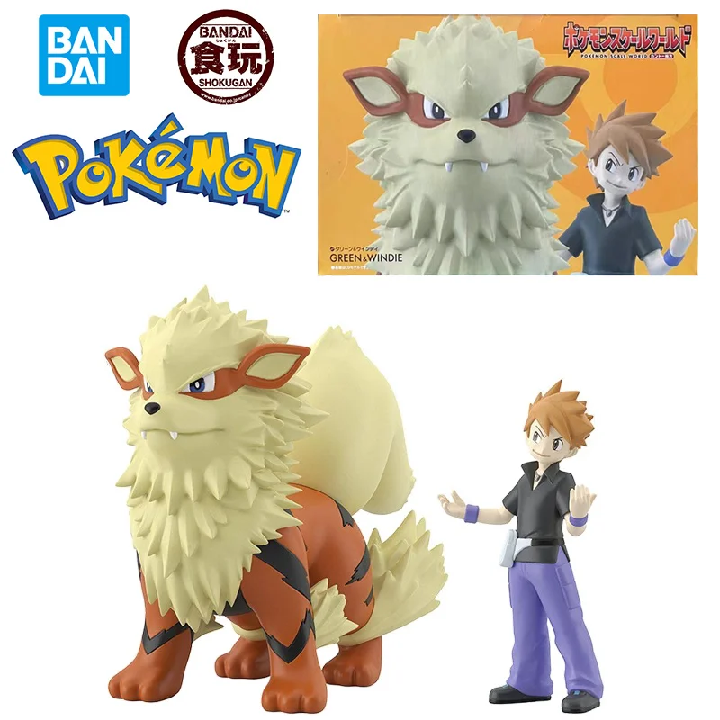 

Bandai Candy Toy Pokemon Scale World Kanto Region Blue & Arcanine W/O Gum Original Anime Figure Model Toy Gift Collection