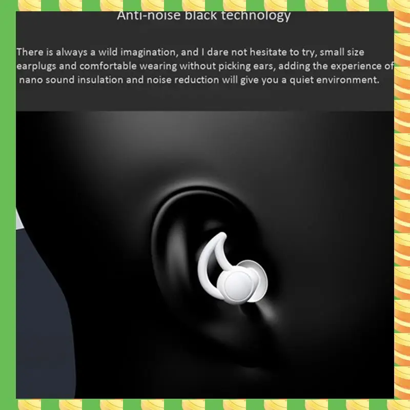 

AB53 1 Pair Earplugs Comfortable Cone-Shaped Travel Sleep Noise-Proof Earplugs Sleep Sound Ear Protection