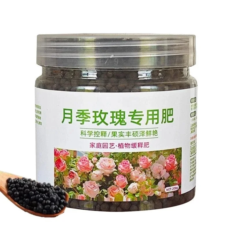 200g Balanced Nutritional Multifunctional Rose Fertilizer Organic Formulation With Slow-release & Compound Nutrients For Roses