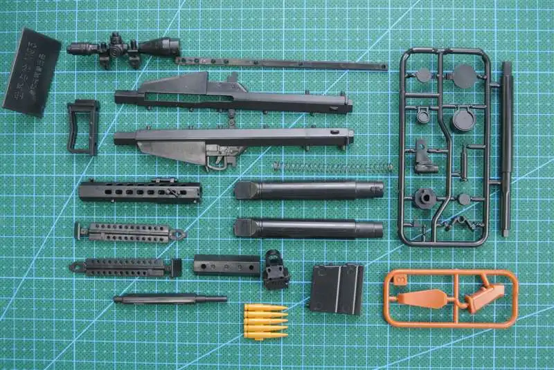 1:6 M82A1 Barrett Sniper Rifle  Assembling Gun Model Assembly Plastic Weapon For 1/6 Soldier Military Building Blocks Toy