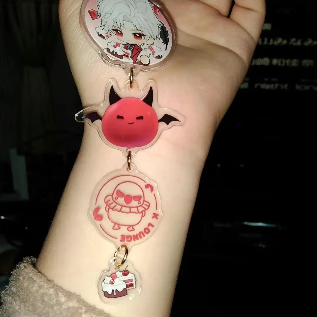 Game Love and Deepspace Keychain Xavier Zayne Rafayel Sylus Cosplay Cartoon Figure Acrylic Keychains Bag Pendant Accessories